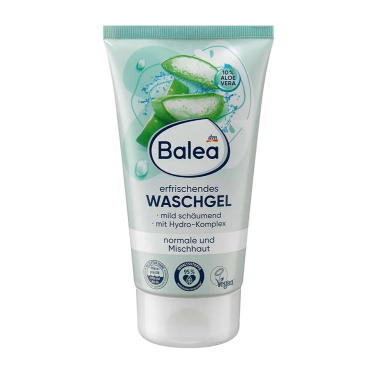 ژل شستشوی صورت پوست نرمال و مختلط باله آ مدل Aloe Vera